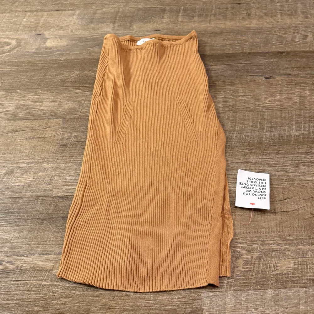 Topshop Ribbed Skirt